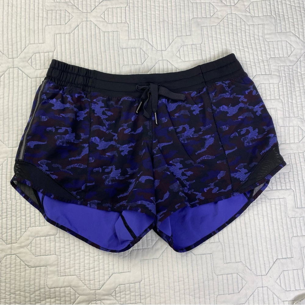 lululemon athletica Blue and Black Athletic Shorts